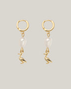 Golden Duck Earrings