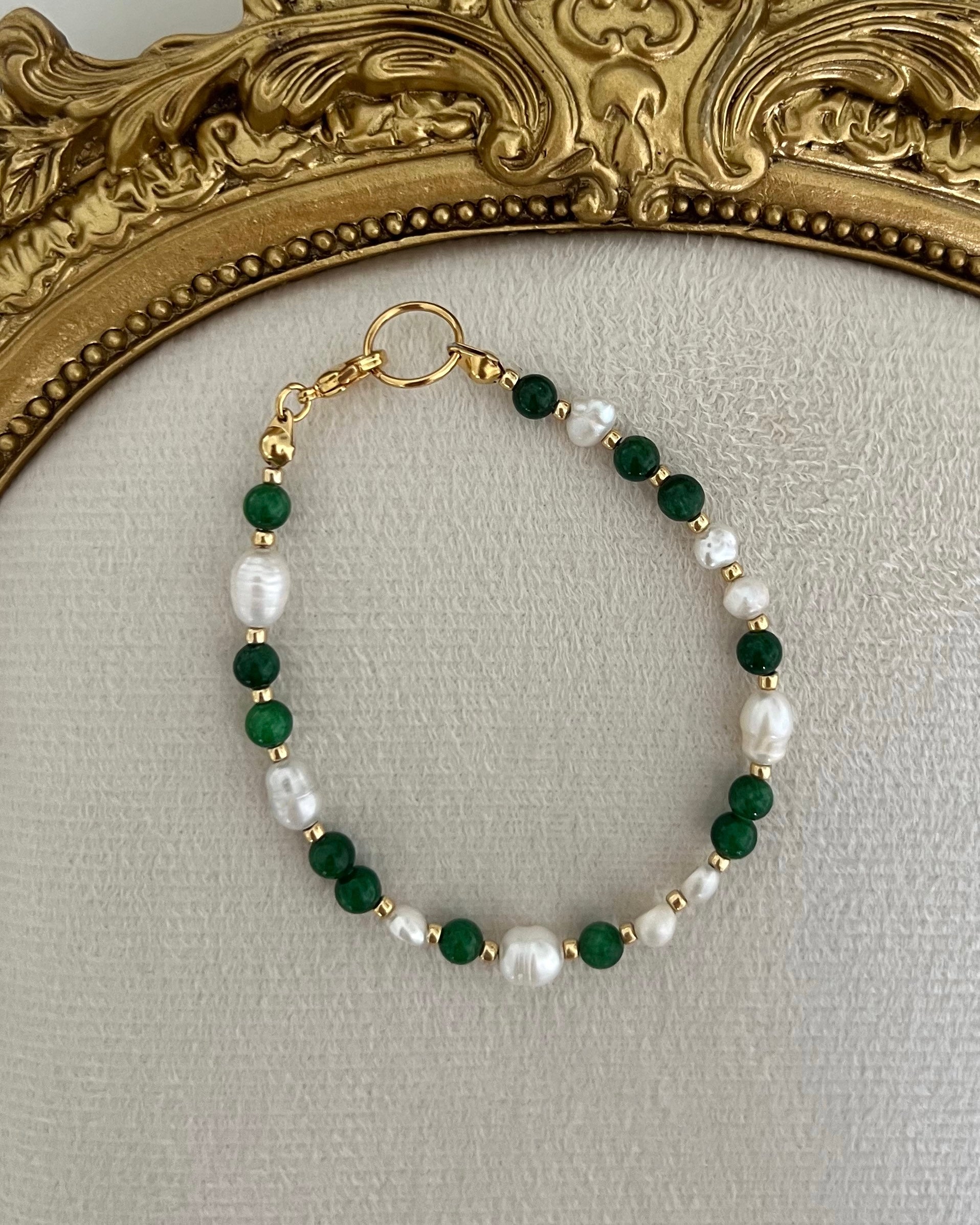 Dark Green Jade Bracelet
