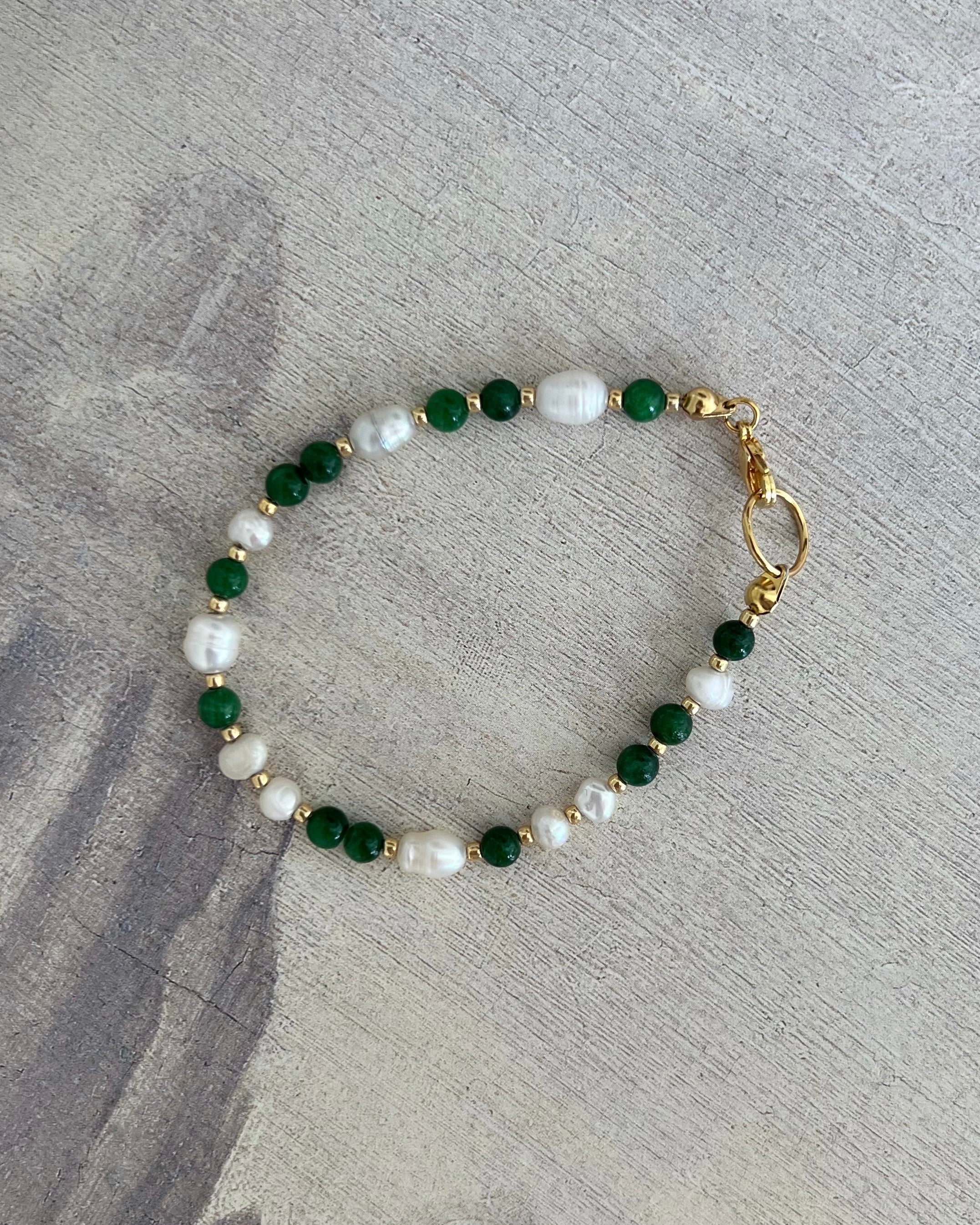 Dark Green Jade Bracelet