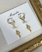 Golden Sunflower Earrings